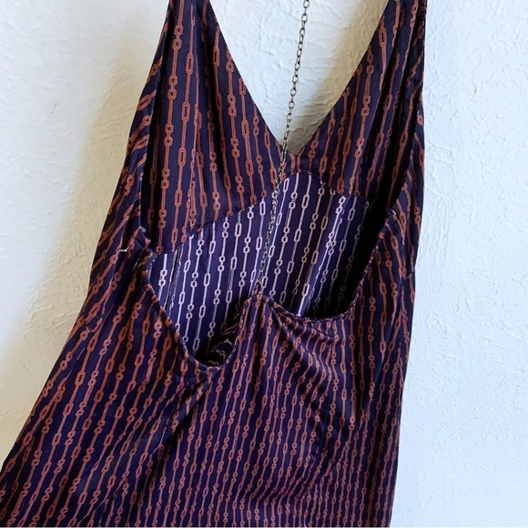 Free People Scarlet Chain Slinky Mini Dress Sz Medium - Picture 5 of 7